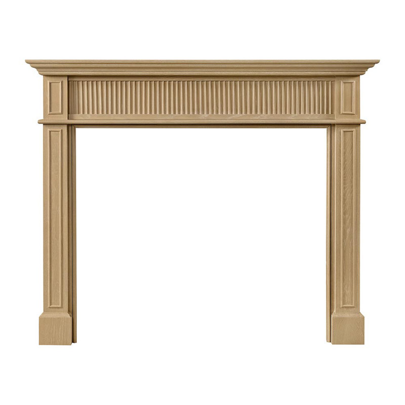 Ensemble de manteau de cheminée en bois Country Living Napier | Ouverture 48 po x 41 po | 66 po x 53,5 po, Teinte délavée