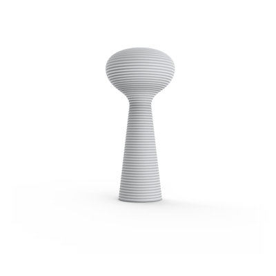 Bloom Matte Ice White Plug-In LED Outdoor Floor Lamp