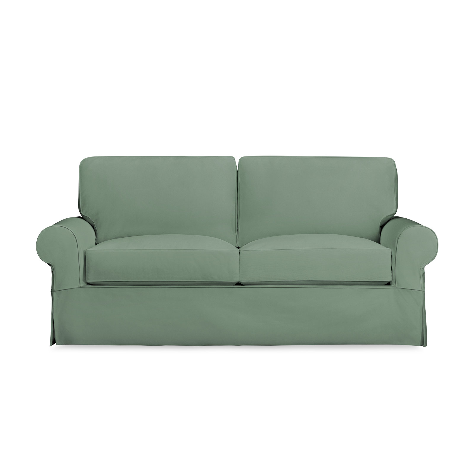 Porter 84'' Slipcovered Sofa, Bayou Spray Canvas