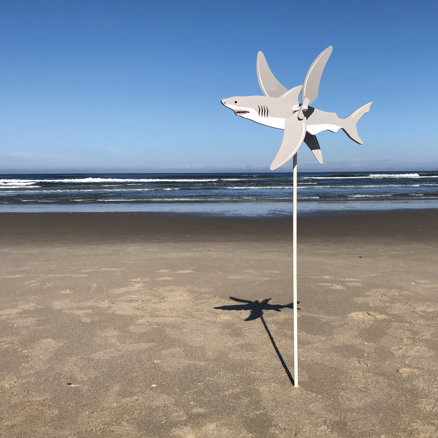 Dolphin WhirlyGig Wind Spinner with Garden Pole - Colorful and Fun