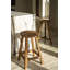 Clarisa Counter Stool with Solid Wood Frame