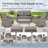 Valierius Stylish Patio Loveseat Glider Sofa With Water-Resistant Cushions - Smooth Gliding Experience And Durable Design For Backyard, Garden, And Balcony Relaxation-2101958065-2101958074