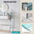 33.9" Mirrored Makeup Vanity Desk With Mirror And Lights, Mirrored Console Vanity Table With 2 Big Drawers & Open Shelf, Dressing Table With Charging Station For Bedroom