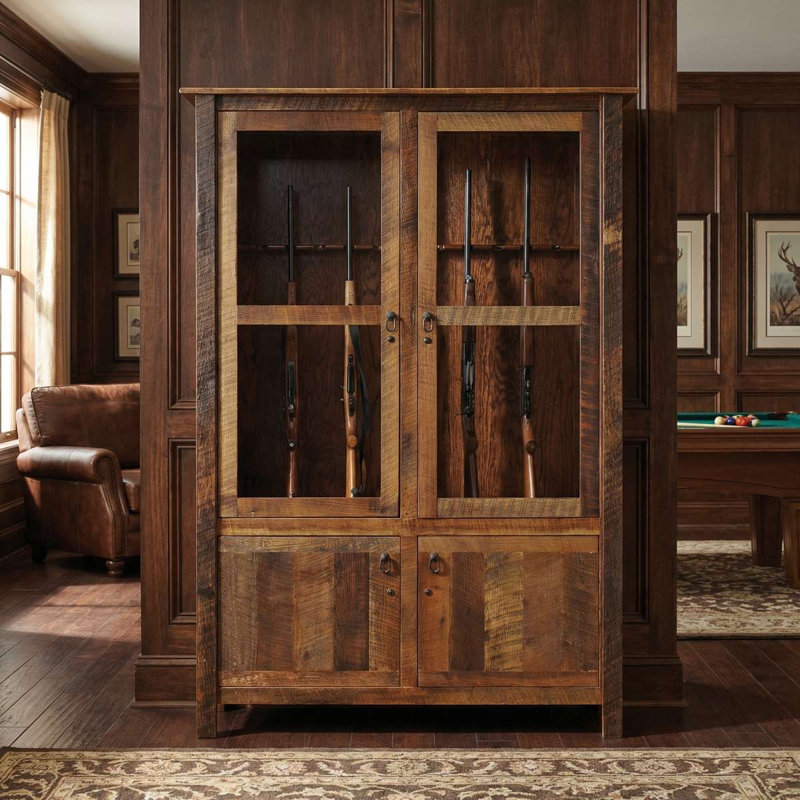 Armoire à fusil Barnwood