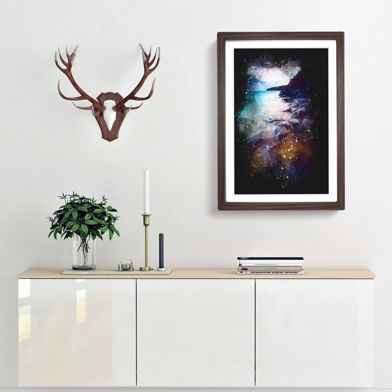 Georgian Bay in Canada - Picture Frame Graphic Art Print, Walnut Framed, 45cm H x 33cm W x 2cm D