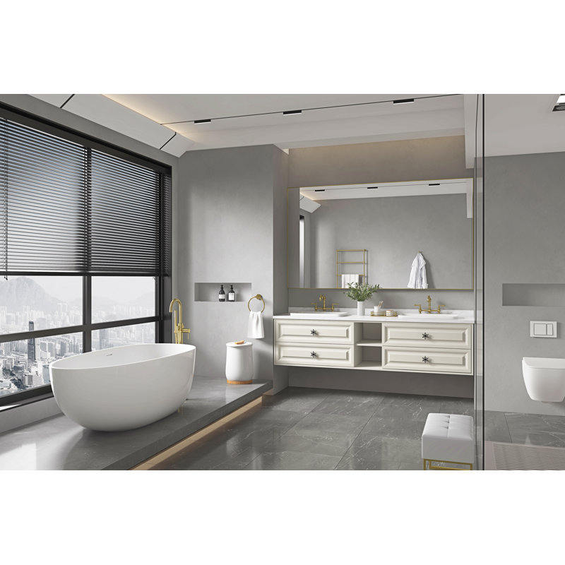 84 po X P 48 po Miroir de salle de bain H
