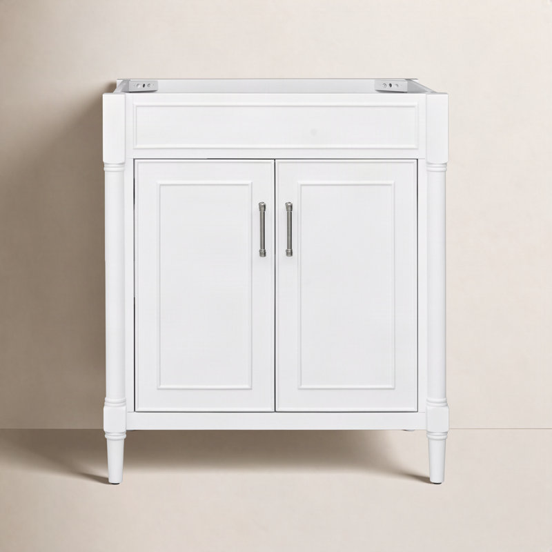 Addison 30" Single Bathroom Vanity Base Only, White
