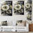 White Sunflower - Sunflower Large Wall Art-1325372596-1325372600
