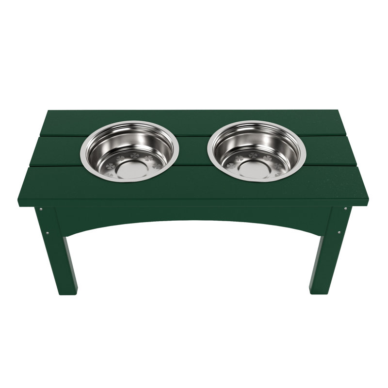 Mangeoire double Hadburg, Vert foncé