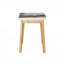 Plateau de table en pierre frittée blanche avec pieds en bois d'hévéa, bureau d'ordinateur pliable, bureau pliable, convient aux restaurants, salons, terrasses, cuisines.-1568975247