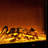 Brown Solid Wood Electric Fireplace