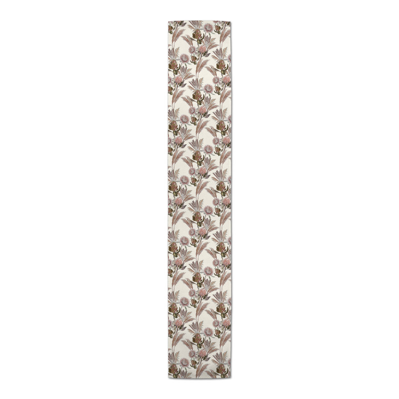 Chemin de table Ayunna, L 72 po x P 16 po, Crème