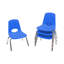 Ensemble de 4 chaises empilables 8 "avec glissières pivotantes-106571739-128757269