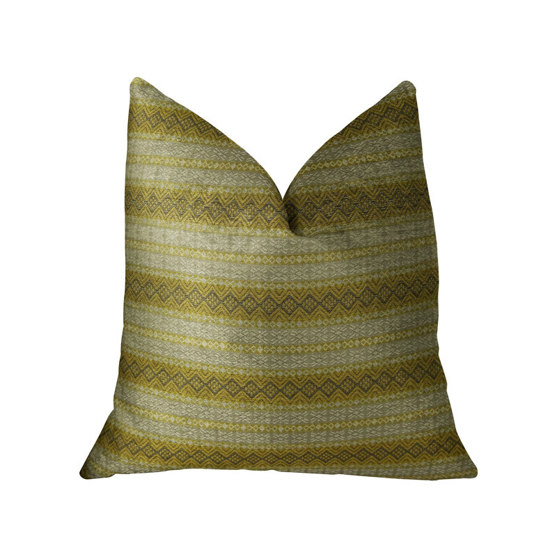 Coussin décoratif à rayures, 20 po x 36 po