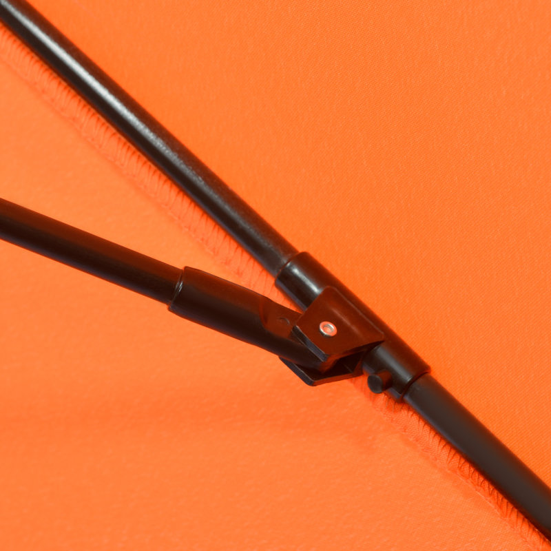 Aramie 263cm Tilt Market Parasol, Orange