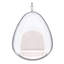  Fauteuil ballon blanc en similicuir
