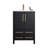 24''Black Modern Free-Standing Single Bathroom Vanity