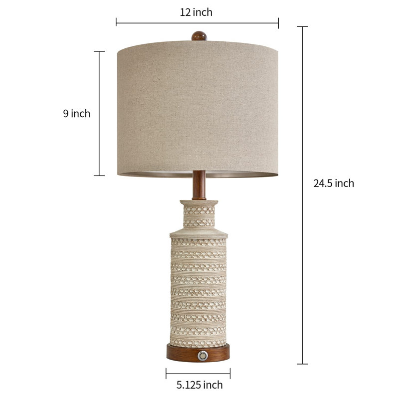 Falom Resin Novelty Lamp, Brown