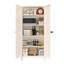 Armoire de porte Shapely avec serrure, armoire de rangement en métal avec portes et tablettes réglables, pour la cuisine, la chambre à coucher, le salon