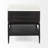 Margorie 1 - Drawer Solid Wood 22" Nightstand in White/Black