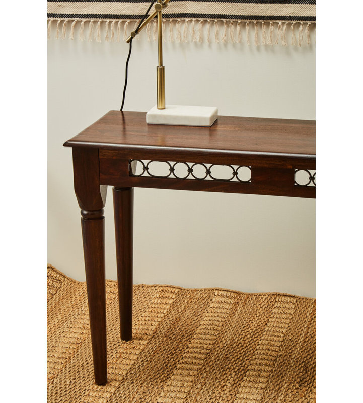 120cm Solid Wood Top Console Table
