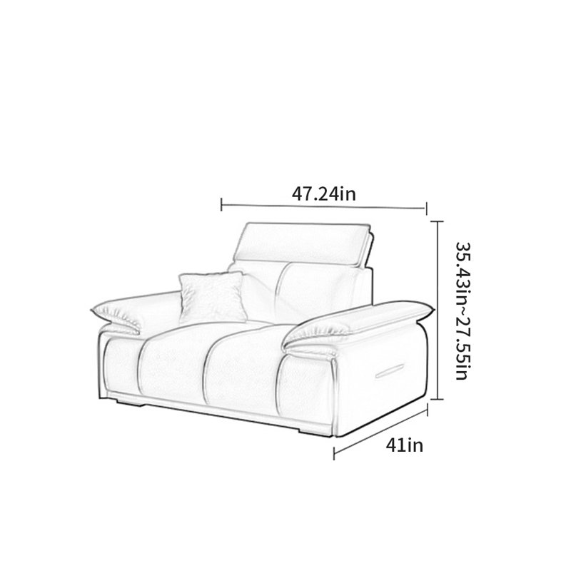 Canapé américain minimaliste et luxueux