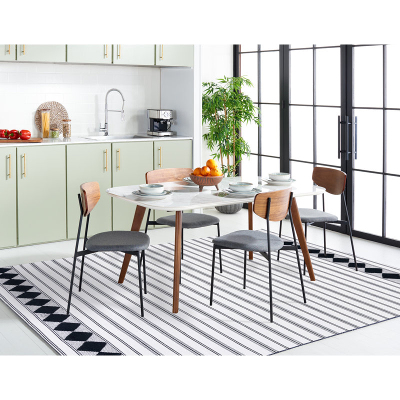 Breckenridge Flat Weave Cotton Striped Rug, Rectangle 8' x 10'