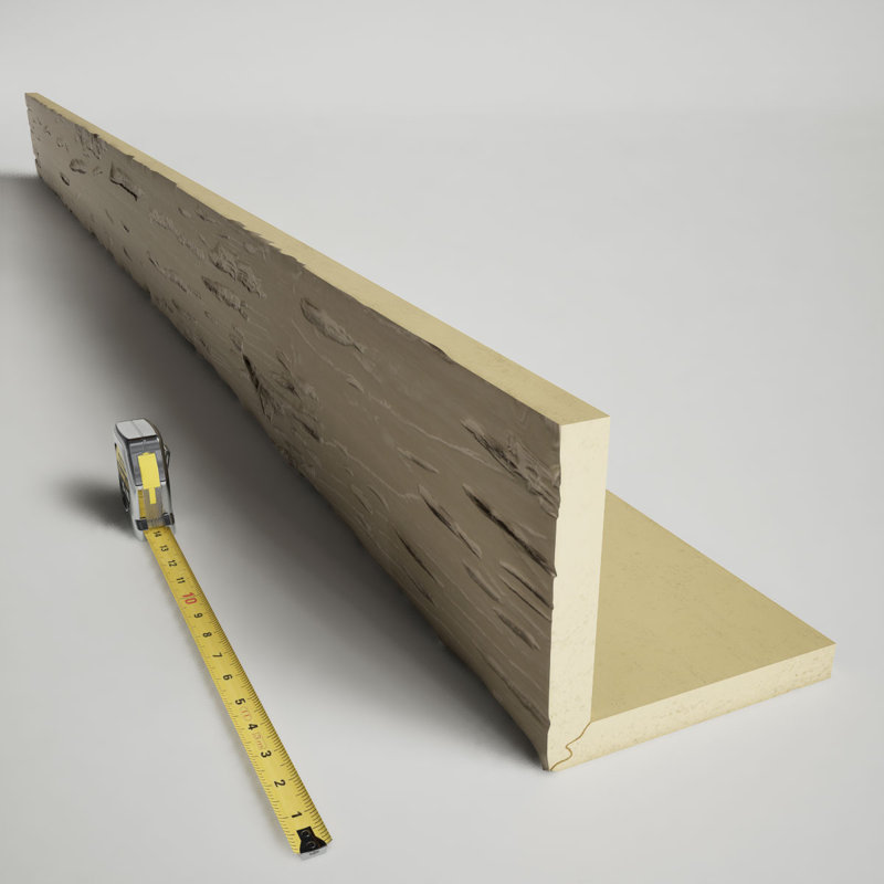 Sangle martelée, à utiliser avec la poutre Heritage Timber, Dune de sable, 18 pi L, H 10 po x l 12 po