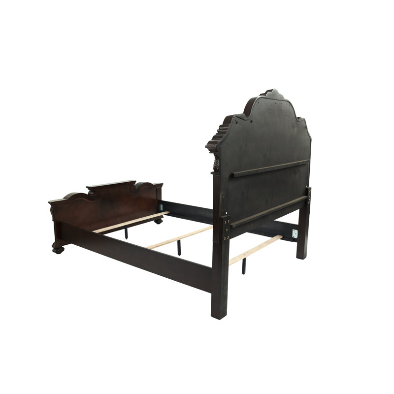Mobilier de chambre à coucher traditionnel de style lit de tête de chignon de 1 pi, Très grand