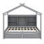 Lit double Tuttletown avec tablettes de rangement et 2 tiroirs Tuttletown-91959680