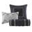 Elegant Grey Bedding Set, Polyester Comforter For Modern Bedrooms