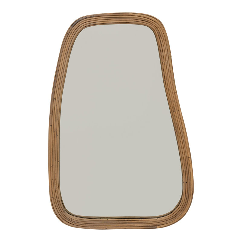 Miroir mural en rotin