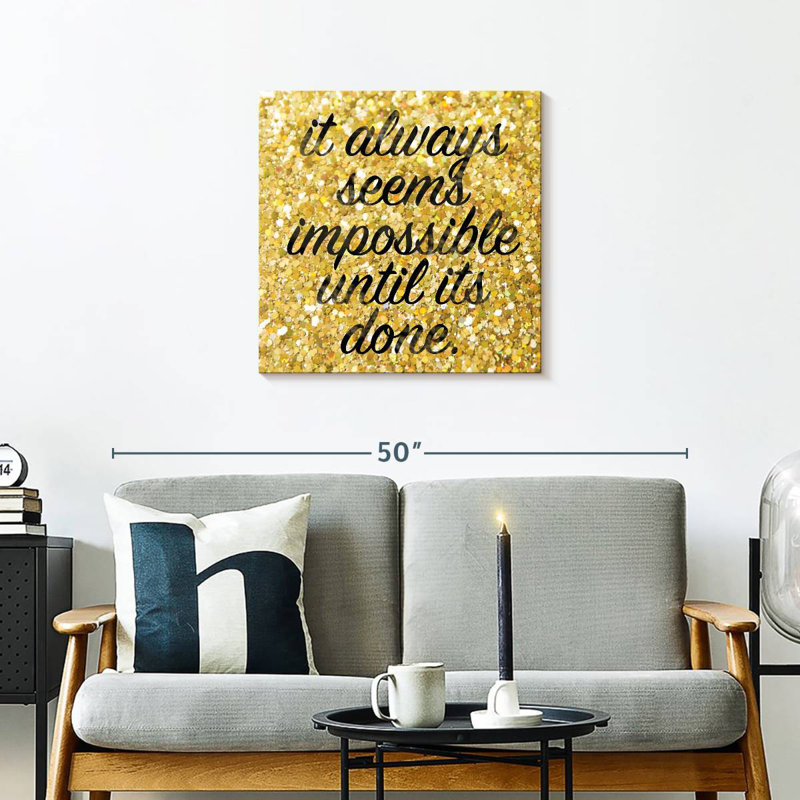 Tergel Just Do It, 24" H x 24" W