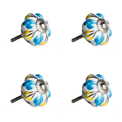 Hand Painted 1/5" Diameter Round Knob Multipack