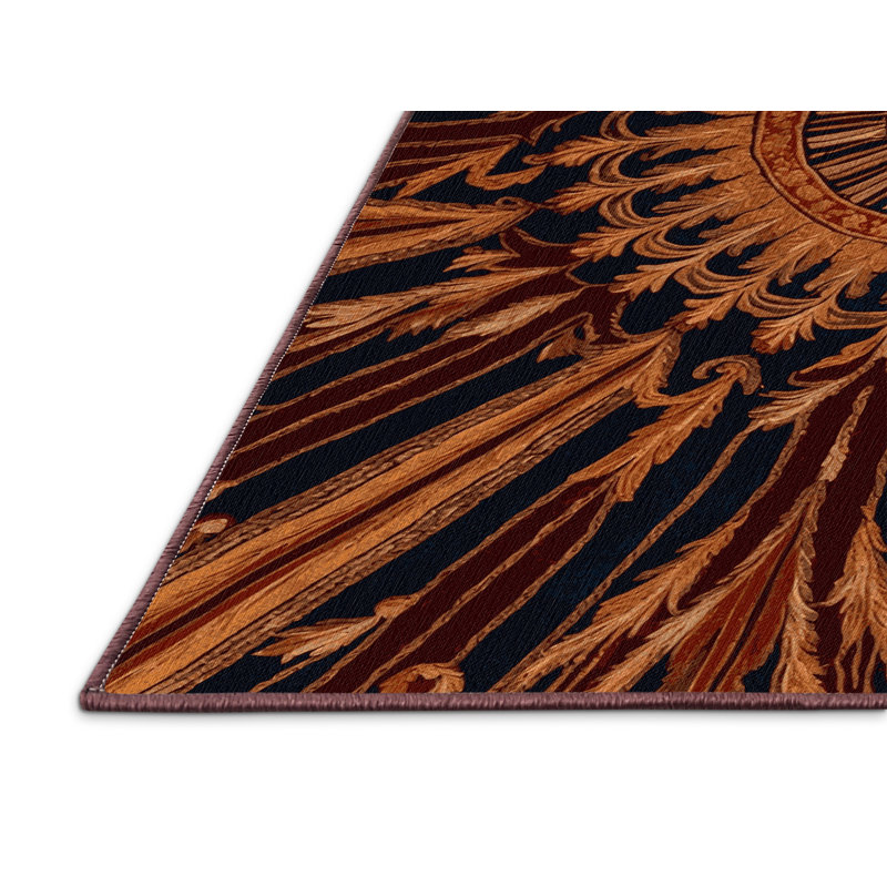 Tapis rouge français lavable à la machine, Rectangulaire 3 pi x 5 pi