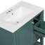 Meuble-lavabo élégant avec lavabo en céramique et beaucoup de rangement, idéal pour les salles de bain modernes.-389596144