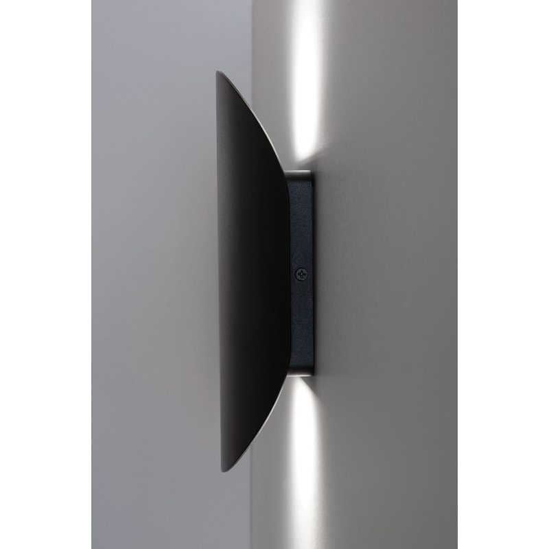 Luminaire encastré à DEL en aluminium Garrus, Noir