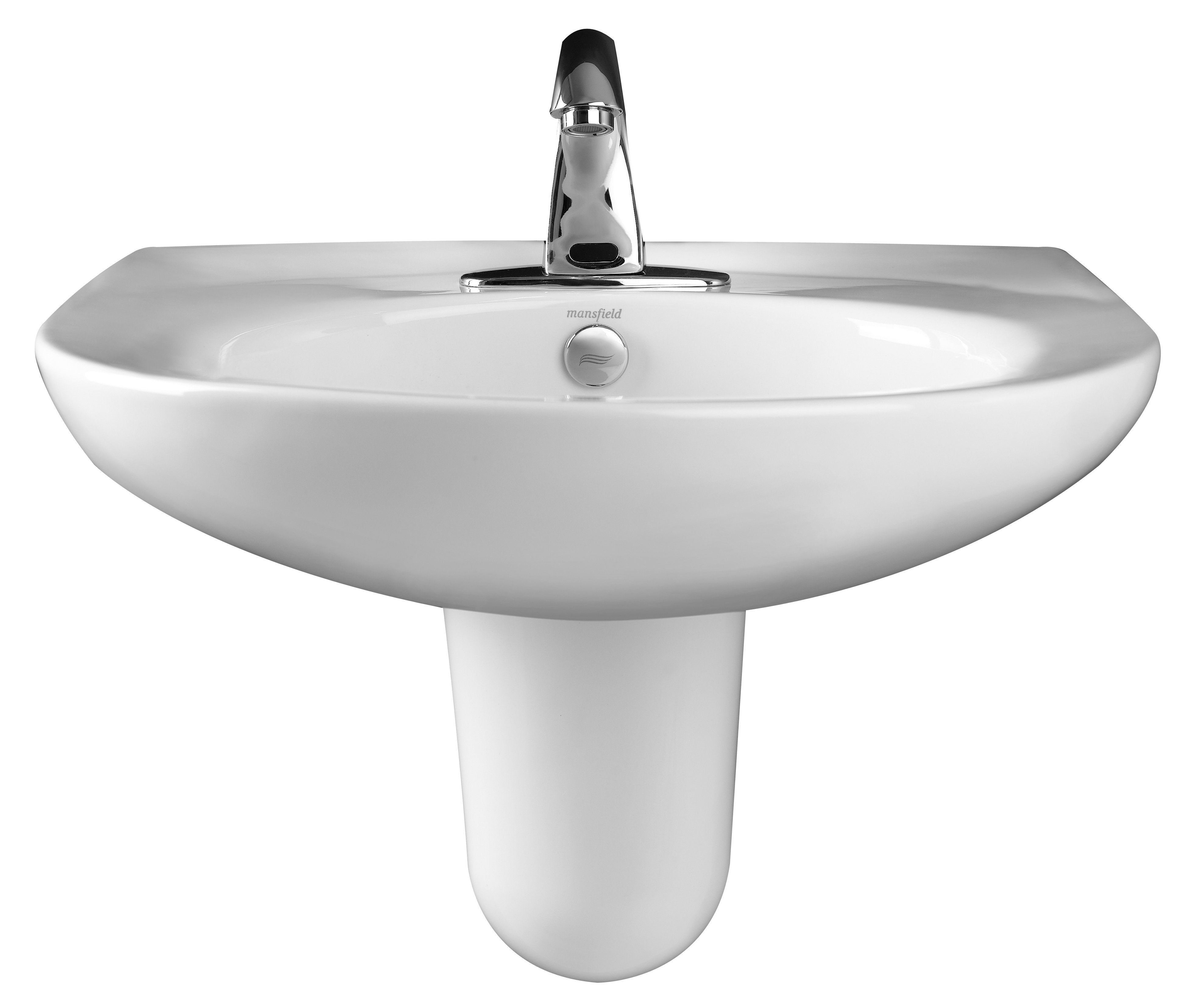 Mansfield Plumbing Products Pamlico 21.25'' White Vitreous China Oval ...