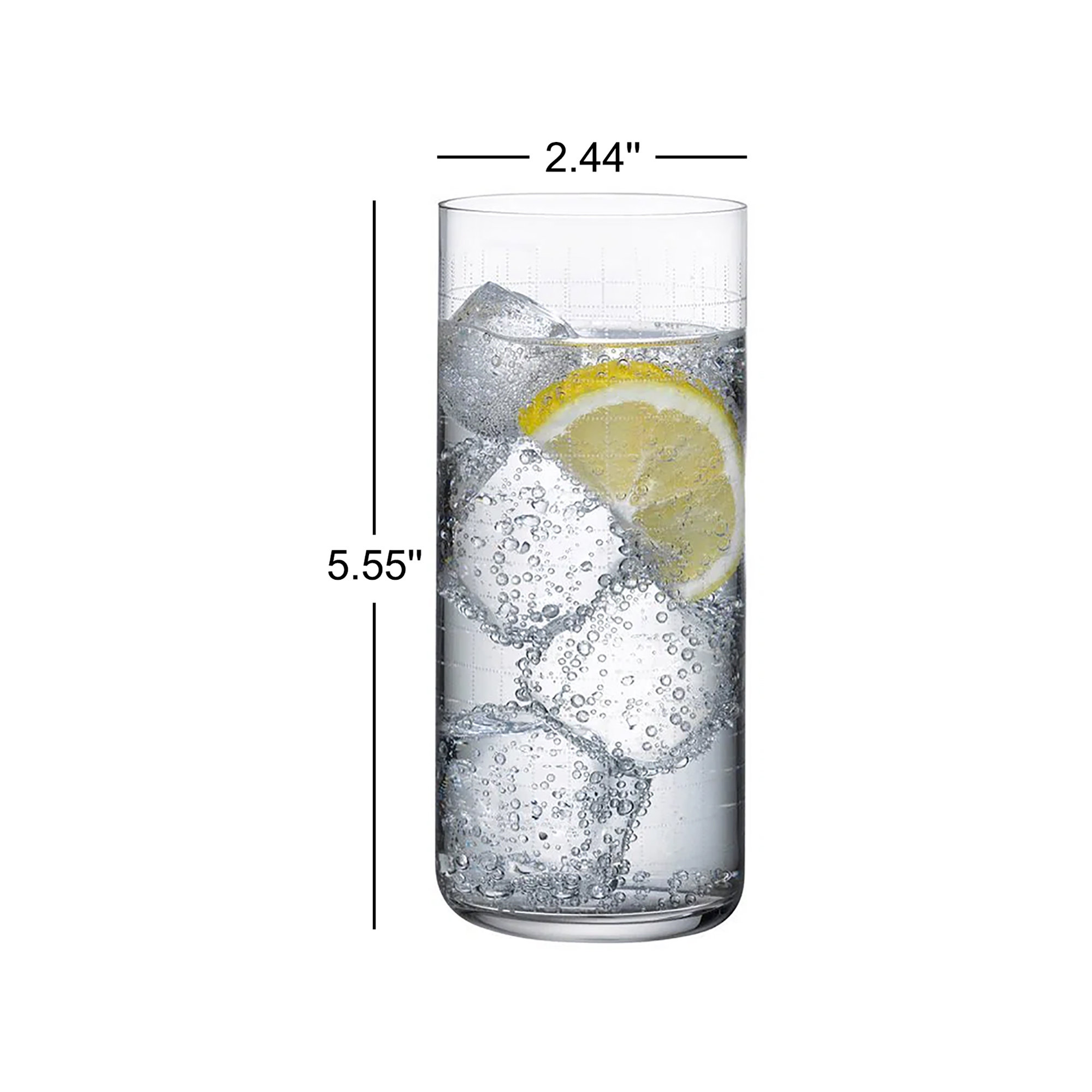 Finesse Lead Free Crystal Highball Glass, 11.84 Oz