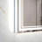 Oversized LED Bathroom Mirror Wall Mounted Mirror With 3 Color Modes