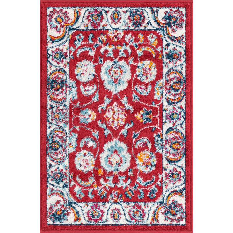 Burgettstown Oriental Indoor Rug, Rectangle 2' x 3'