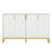Luxury Buffet Sideboard Cabinet With Storage & Geometric Doors, Accent Cabinet