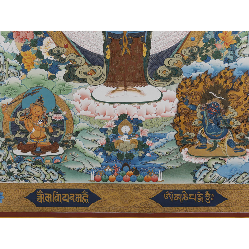Art mural Bouddha aux Mille bras Avalokiteshvara - Bodhisattva Thangka