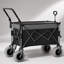 Chariot pliant 48 pouces multifonctionnel avec poignée rotative et pneus tout-terrain pour le camping et la plage, robuste et grande capacité