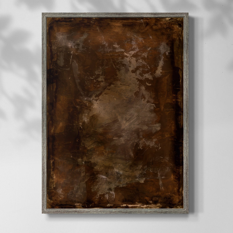 Rusty Steel II Framed Print - Solid Wood, 11" H x 9" W