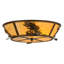 Rustic Lodge 4 - Light Flush Mount