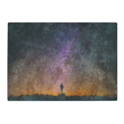 Tempered Glass Milky Way Dreams Chopping Board