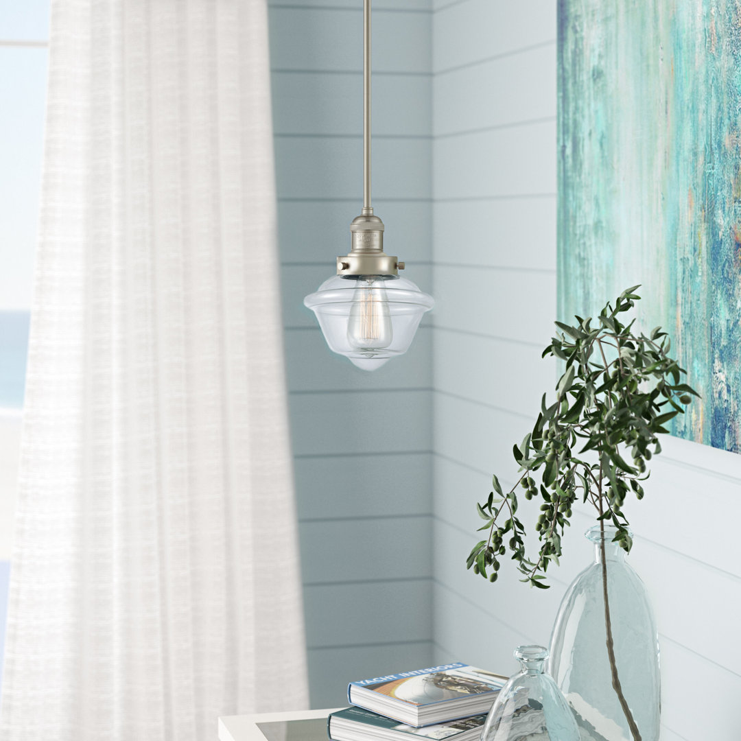Baptiste 1 - Light Single Pendant Beachcrest Home™ Shade