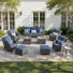 Guilen Wicker/Rattan 7- Person Seating Group With Swivel Chairs and Cushions