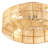 18" Caged Ceiling Fan Flush Mount Rustic Ceiling Fan With Remote Control, Enclosed 6 Speeds, Reversible